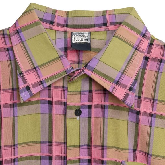 Sundazed (Germany) Taped Windowpane Hong Kong Shirt Ruby Fuschite : L - Picture 2 of 6